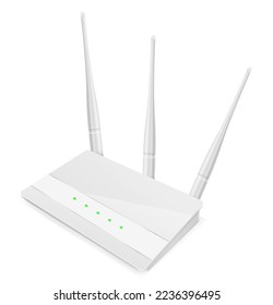 wifi router for internet transmission vector illustration isolated on white background