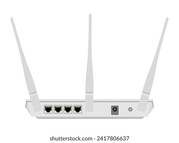wifi router for internet transmission vector illustration isolated on white background