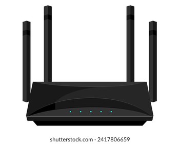 wifi router for internet transmission vector illustration isolated on white background