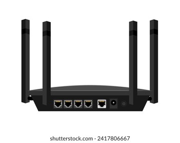 wifi router for internet transmission vector illustration isolated on white background