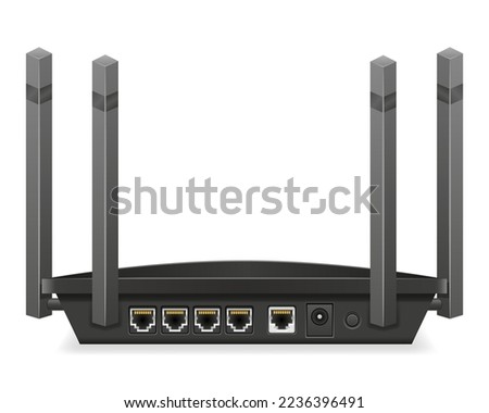 wifi router for internet transmission vector illustration isolated on white background