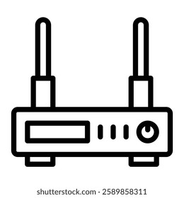 Wifi Router Line Icon Design For Personal And Commercial use