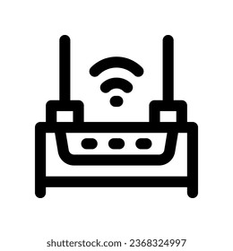 wifi router line icon. vector icon for your website, mobile, presentation, and logo design.