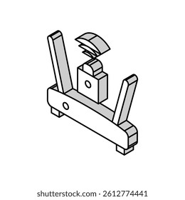 wifi router lock isometric icon vector. wifi router lock sign. isolated symbol illustration