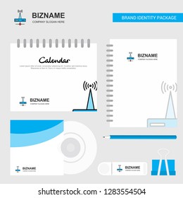 Wifi router  Logo, Calendar Template, CD Cover, Diary and USB Brand Stationary Package Design Vector Template