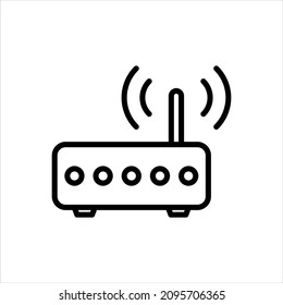 Wifi router modem icon vector graphic illustration