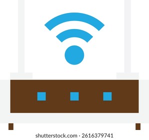 Wifi Router Modem Icon Vector Flat ILlustration
