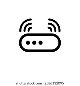  wi-fi router, modem - vector icon