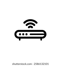  wi-fi router, modem - vector icon