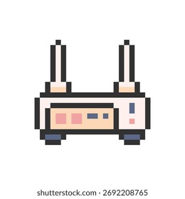 pixel art de rede do roteador wifi