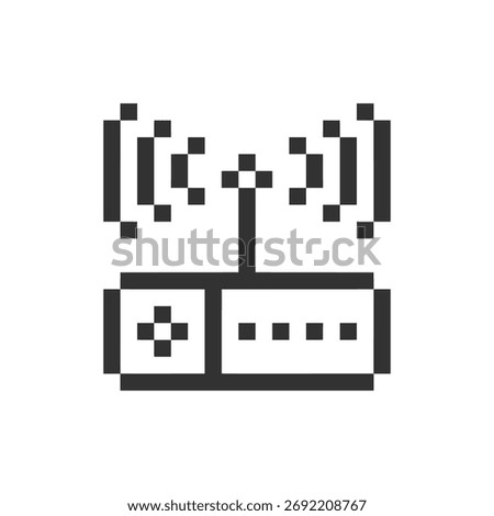 wifi router network pixel art