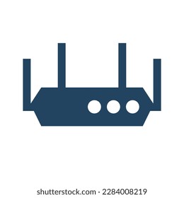 Wi-Fi router. Network repeater. Vector.