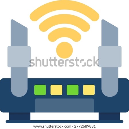 Wifi Router New Creative Icon Design Vector