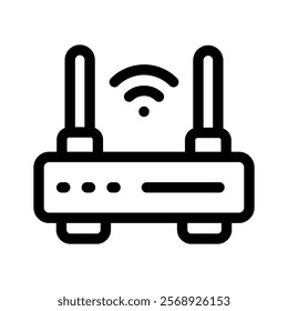 A WiFi router, representing wireless connectivity or internet services