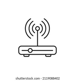 Wifi Router Settings Icon High Quality Stock Vector (Royalty Free