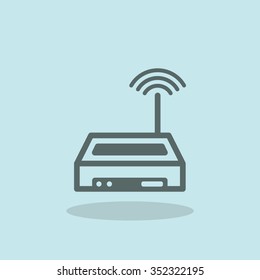 Wi-fi router sign