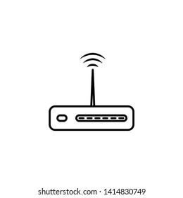 Wi-Fi Router simple vector Icon.