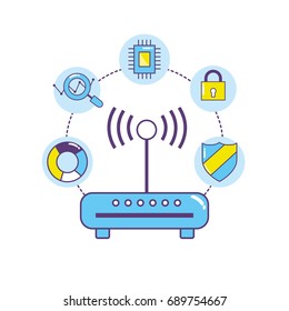 wifi router technology data center connection