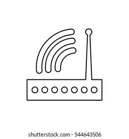 Wifi router technology icon vector illustration graphic design