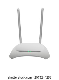 Tecnología de enrutador WiFi. Enrutador vector. enrutador wi-fi 3D.