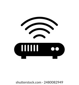 wifi router - vector icon	