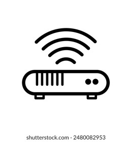 wifi router - vector icon	