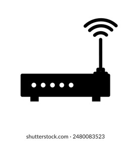 wifi router - vector icon	