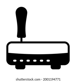 Wi-Fi router vector Icon-  Black style high quality vector illustration.