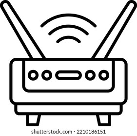 Wifi Router vector icon. Can be used for printing, mobile and web applications.