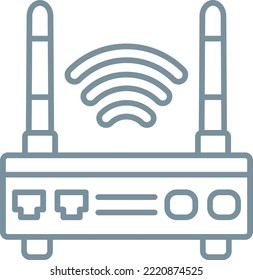 Wifi Router vector icon. Can be used for printing, mobile and web applications.