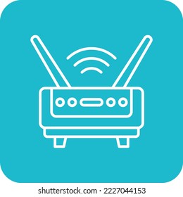 Wifi Router vector icon. Can be used for printing, mobile and web applications.