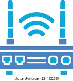 Icono vector del enrutador Wifi. Se puede usar para imprimir, móviles y aplicaciones web.