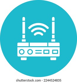 Wifi Router vector icon. Can be used for printing, mobile and web applications.