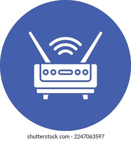 Wifi Router vector icon. Can be used for printing, mobile and web applications.