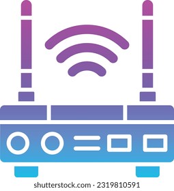 Icono vector del enrutador Wifi. Se puede usar para imprimir, móviles y aplicaciones web.
