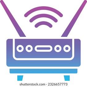 Wifi Router vector icon. Can be used for printing, mobile and web applications.