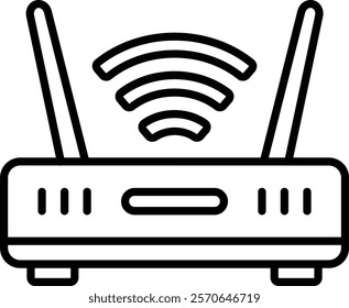 Wifi Router vector icon. Can be used for printing, mobile and web applications.