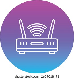 Wifi Router vector icon. Can be used for printing, mobile and web applications.