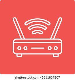 Wifi Router vector icon. Can be used for printing, mobile and web applications.