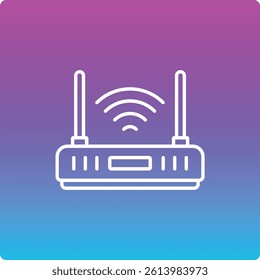Wifi Router vector icon. Can be used for printing, mobile and web applications.