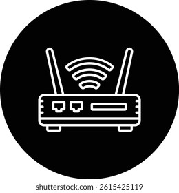 Wifi Router vector icon. Can be used for printing, mobile and web applications.
