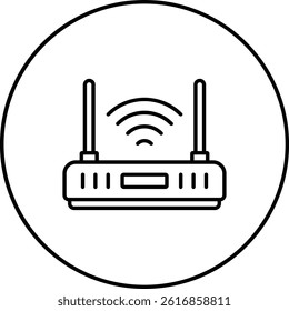 Wifi Router vector icon. Can be used for printing, mobile and web applications.