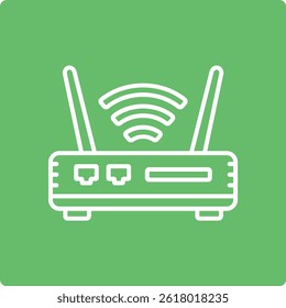 Ícone de vetor do Roteador Wifi. Pode ser usado para impressão, aplicativos móveis e da Web.