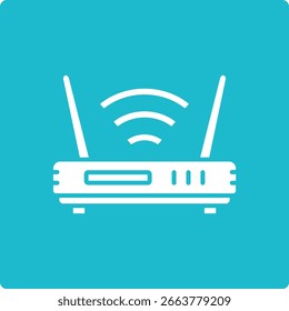 Ícone de vetor do Roteador Wifi. Pode ser usado para impressão, aplicativos móveis e da Web.