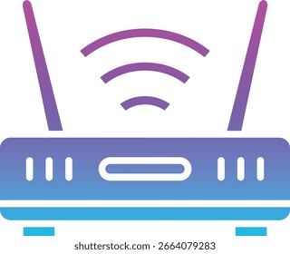 Ícone de vetor do Roteador Wifi. Pode ser usado para impressão, aplicativos móveis e da Web.