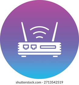 Wifi Router vector icon. Can be used for printing, mobile and web applications.