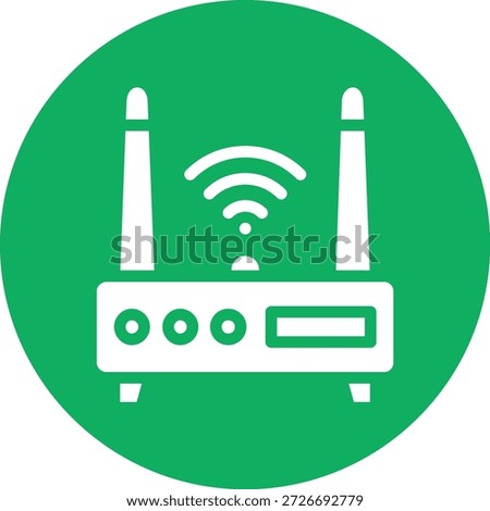 Wifi router Vector Icon Design Illustration
