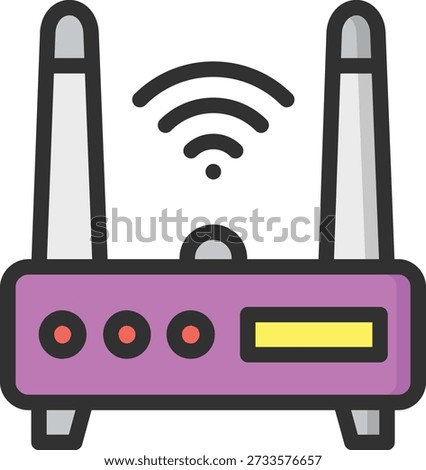 Wifi router Vector Icon Design Illustration