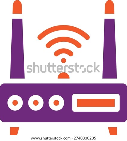 Wifi router Vector Icon Design Illustration