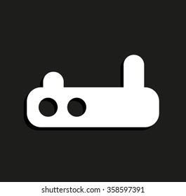Wifi router -  vector icon with shadow